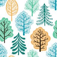 Trees seamless pattern N4