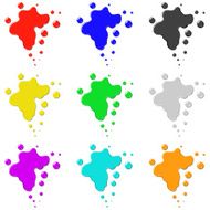 Colored vector ink illustration N2