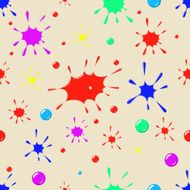 Seamless vector background with ink blobs
