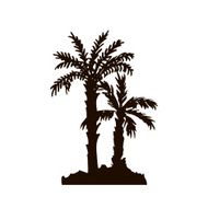 rain forest palm tree silhouettes N2