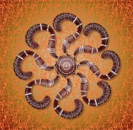 Abstract ornament with questions N2