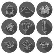 Set of Japan icons