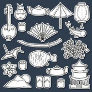 Set of Japan stickers N2