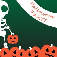 Halloween party skull