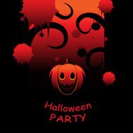 Halloween party and pumpkin