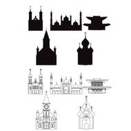 temples silhouette