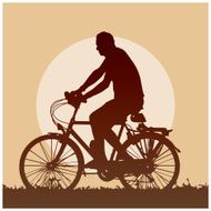bike man silhouette