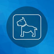 Dog sign icon