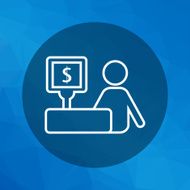 Cashier and cash register N2