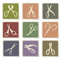 Scissors Silhouette Icons
