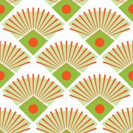 Abstract Peacock Tail Seamless Pattern Vector N2