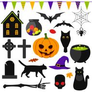 Set of halloween symbols N5