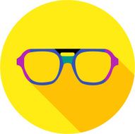 Super hero mask glasses collection Flat style avatar icon N2