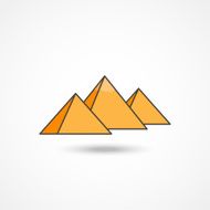 Egypt pyramids icon N2