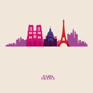 Vector silhouettes of the city N2