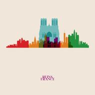Vector silhouettes of the city N9