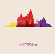 Vector silhouettes of the city N10