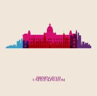 Vector silhouettes of the city N13