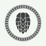 Beer logo in vintage style N2