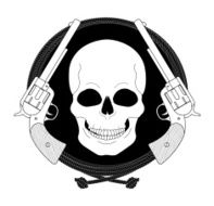 Wild skull west emblem Linear