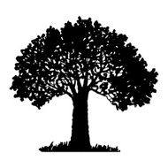 Tree and grass silhouette N4