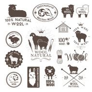 Wool labels and stickers