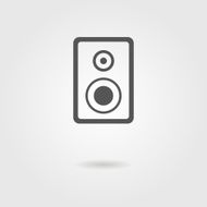 speaker icon with shadow