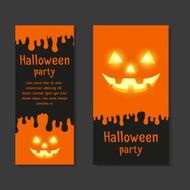 Set Invitational Template cards for Halloween parties