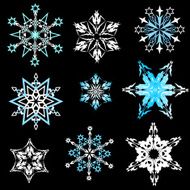 collection of snowflakes N2