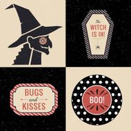 Halloween witch illustration and quotes