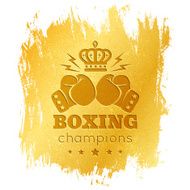 Vintage logo for boxing