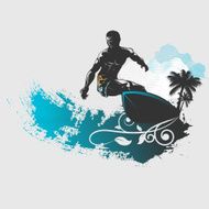 Surfing - illustration