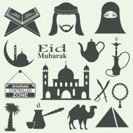 Arabic icons set N2