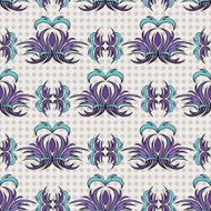 Seamless pattern the blue tracery