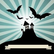 Spooky Castle with Bats