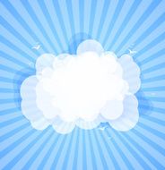 blue sky with clouds N21