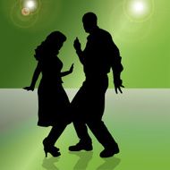 Vector Silhouette Of People N498