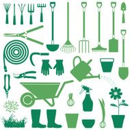 Gardening related vector icons 2