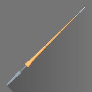 vector flat style medieval cavalry spear illustration icon