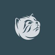 Cat head face Vector Illustration N6