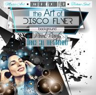 Club Disco Flyer Set with LOW POLY DJs N3