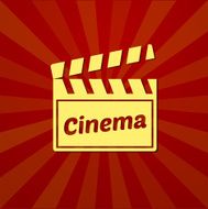 Watching a movie vector typography N2