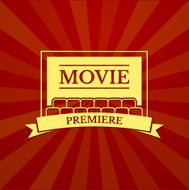 Movie premiere vector typography N2