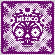 Mexican Skull - Cut Out Paper N5