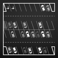 Parking lot top view N6