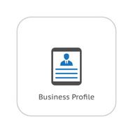 Business Profile Flat Design