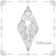 Abstract Pattern Pumpkin Black Two N2
