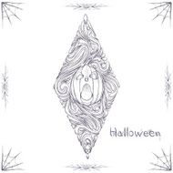 Abstract Pattern Pumpkin Black One N2