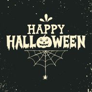 Hand drawn Happy Halloween lettering N3