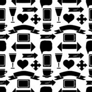 Seamless pattern with signs N2